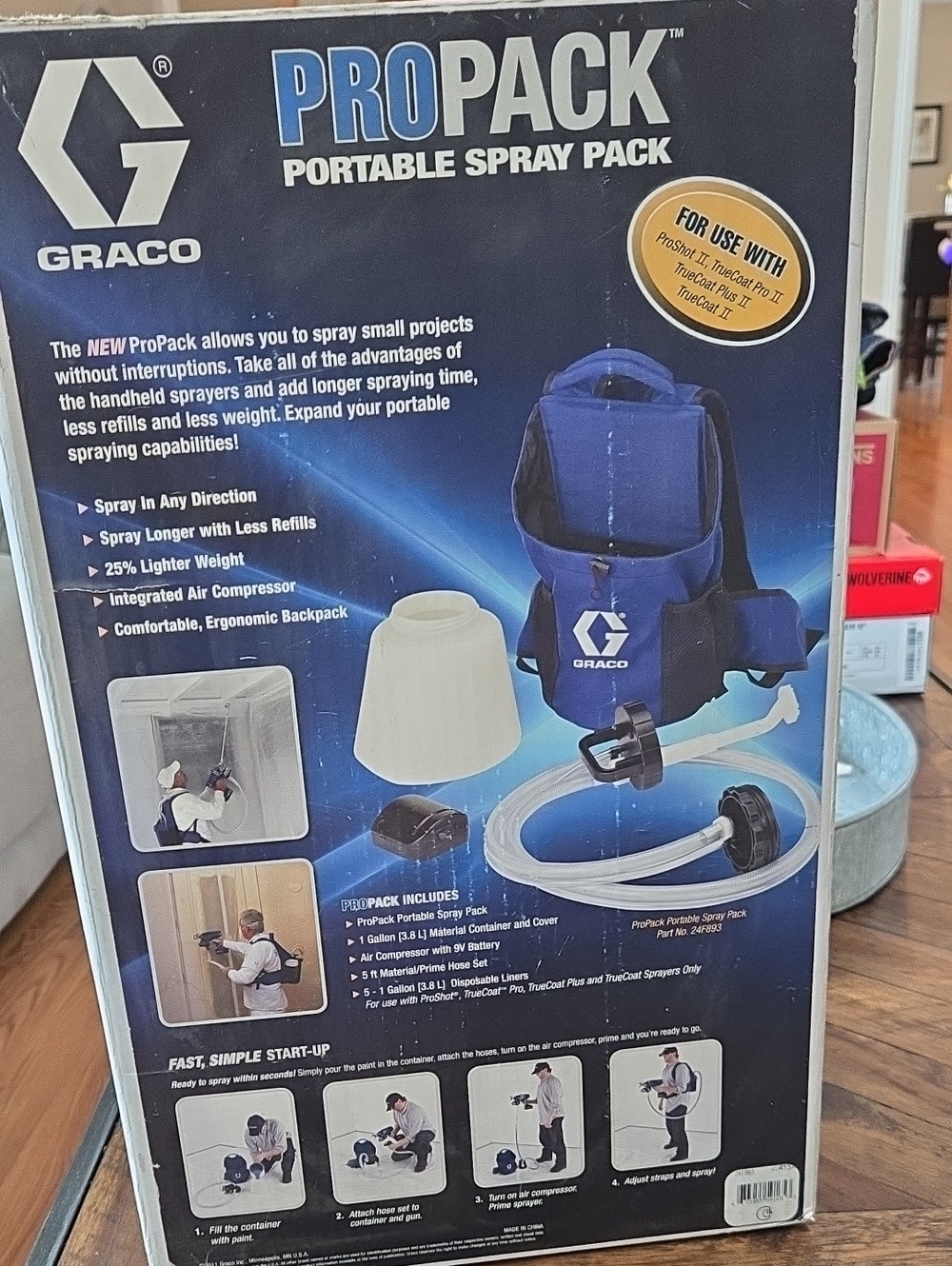 Graco ProPack Portable Spray Pack - Blue